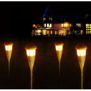 pelita solar rekaan seperti pelita buluh tradisional