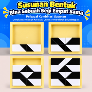 Blok Teka-Teki Kreatif Blok Puzzle Kanak-Kanak | Creative Puzzle Blocks | Permainan Logik & Kemahiran Ruang | 3 Tahun Ke Atas chatgpt image sep 28, 2026, 09 02 39 pm