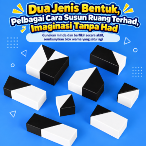 Blok Teka-Teki Kreatif Blok Puzzle Kanak-Kanak | Creative Puzzle Blocks | Permainan Logik & Kemahiran Ruang | 3 Tahun Ke Atas chatgpt image sep 29, 2026, 12 01 12 am
