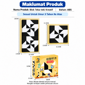 Blok Teka-Teki Kreatif Blok Puzzle Kanak-Kanak | Creative Puzzle Blocks | Permainan Logik & Kemahiran Ruang | 3 Tahun Ke Atas chatgpt image sep 29, 2026, 12 35 42 am
